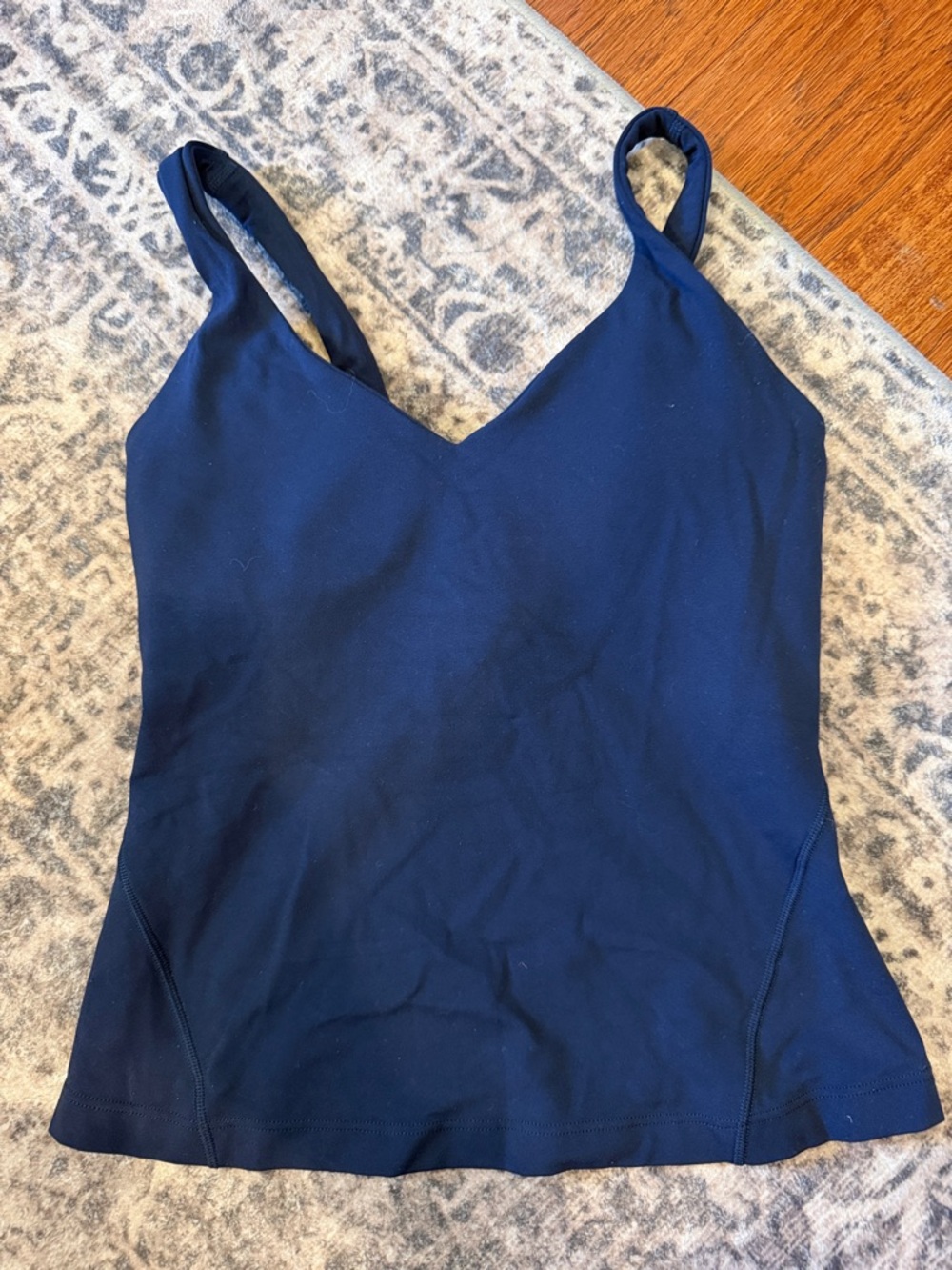 Lululemon Navy Blue V-Neck Tank Top
